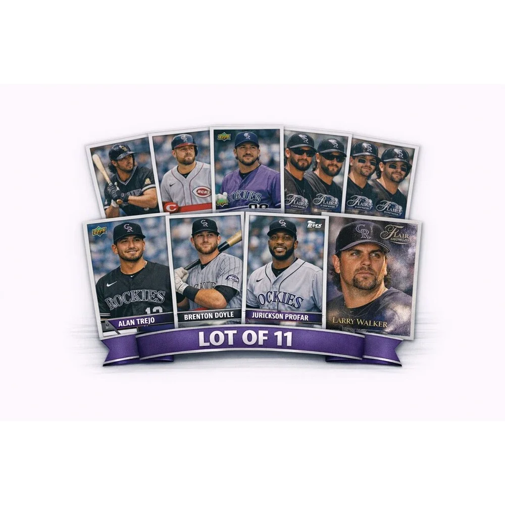 Colorado Rockies Card Lot + Larry Walker + Doyle + Trejo – 11 Cards